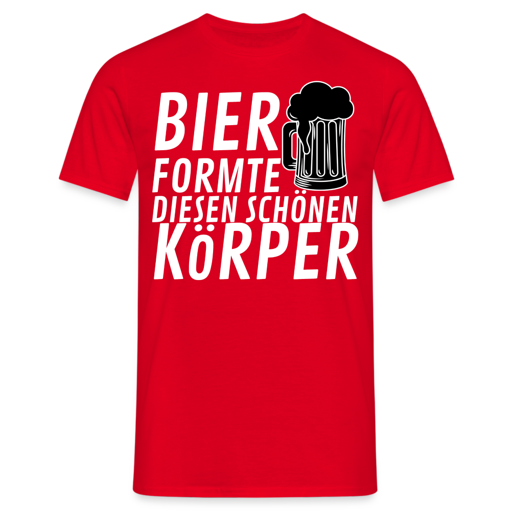 BIER FORMTE - Herren T-Shirt - Rot