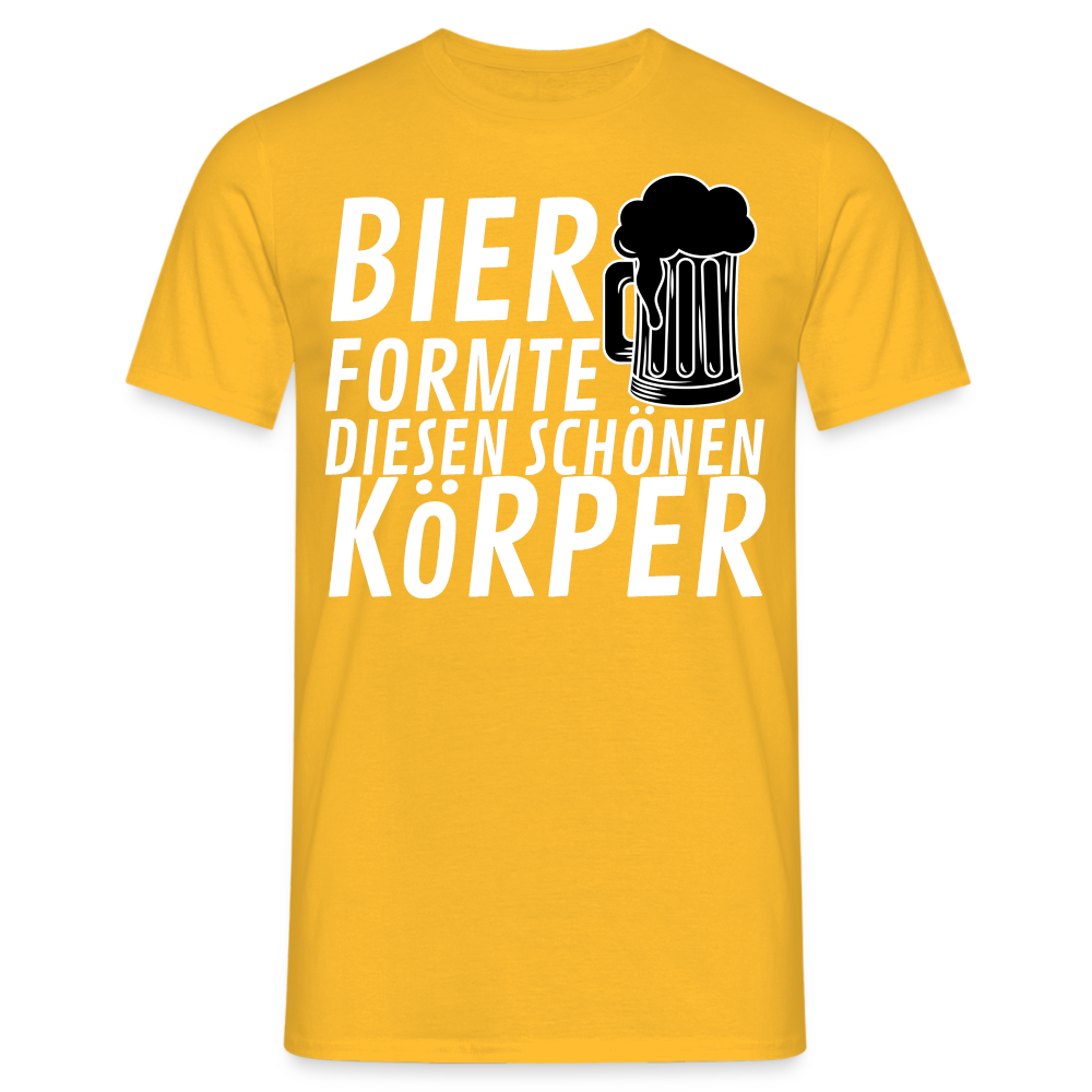 BIER FORMTE - Herren T-Shirt - Gelb