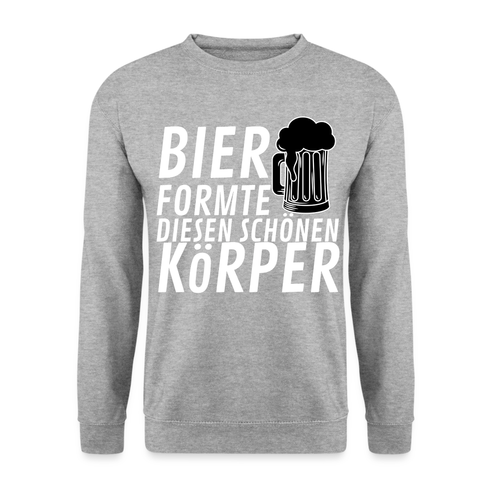 BIER FORMTE - Unisex Pullover - Weißgrau meliert