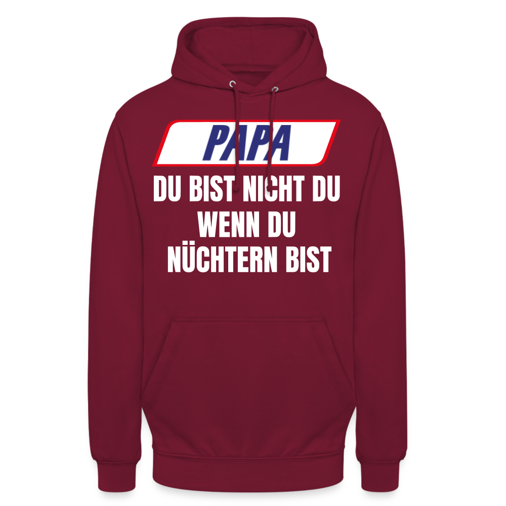 PAPA DU BIST NICHT DU - Unisex Hoodie - Bordeaux