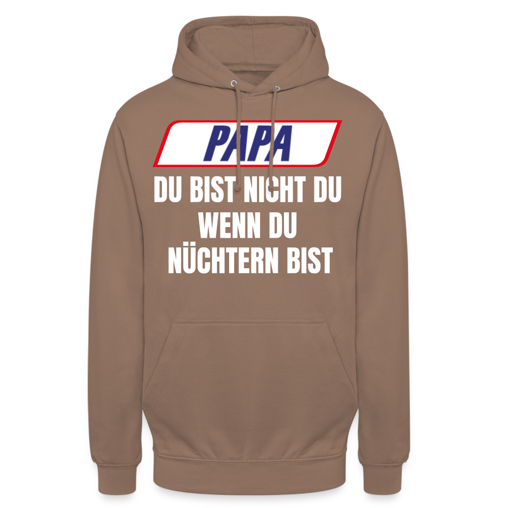 PAPA DU BIST NICHT DU - Unisex Hoodie - Mokka