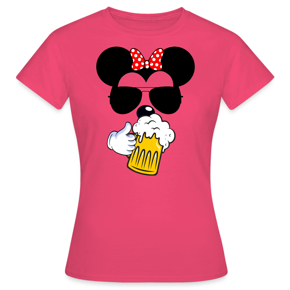 BIER MOUSE - Damen T-Shirt - Azalea