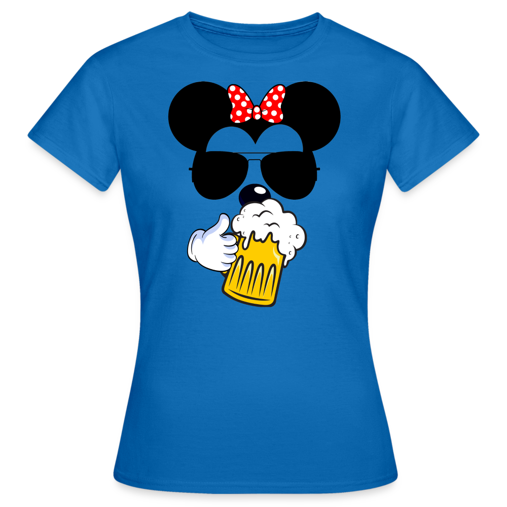 BIER MOUSE - Damen T-Shirt - Royalblau