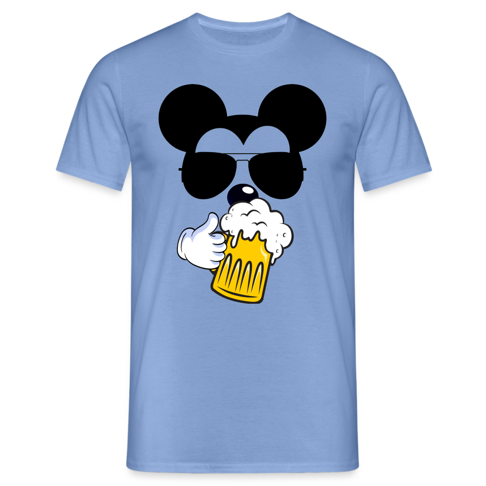 BIER MOUSE - Herren T-Shirt - carolina blue