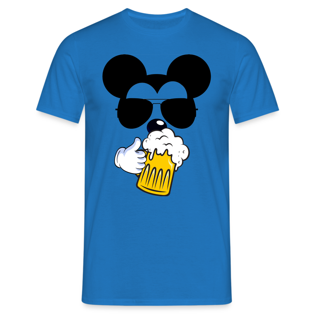 BIER MOUSE - Herren T-Shirt - Royalblau