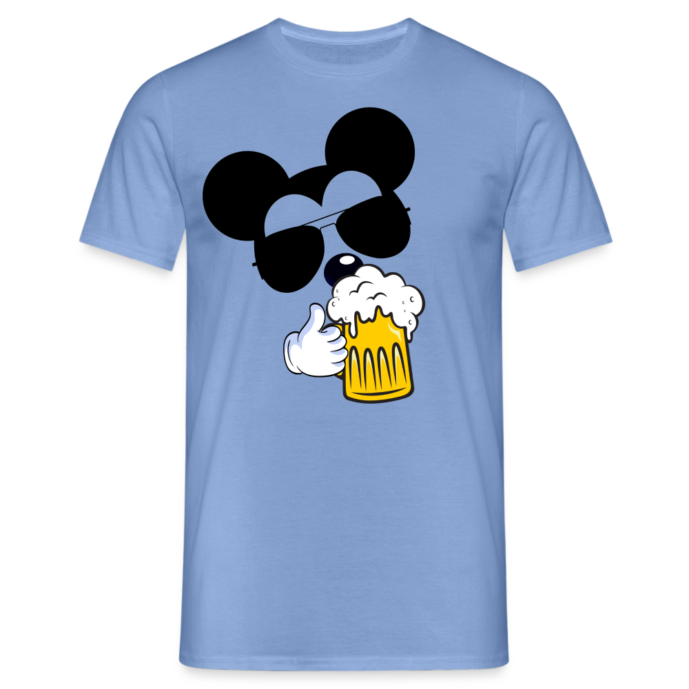 BIER MOUSE - HerrenT-Shirt - carolina blue