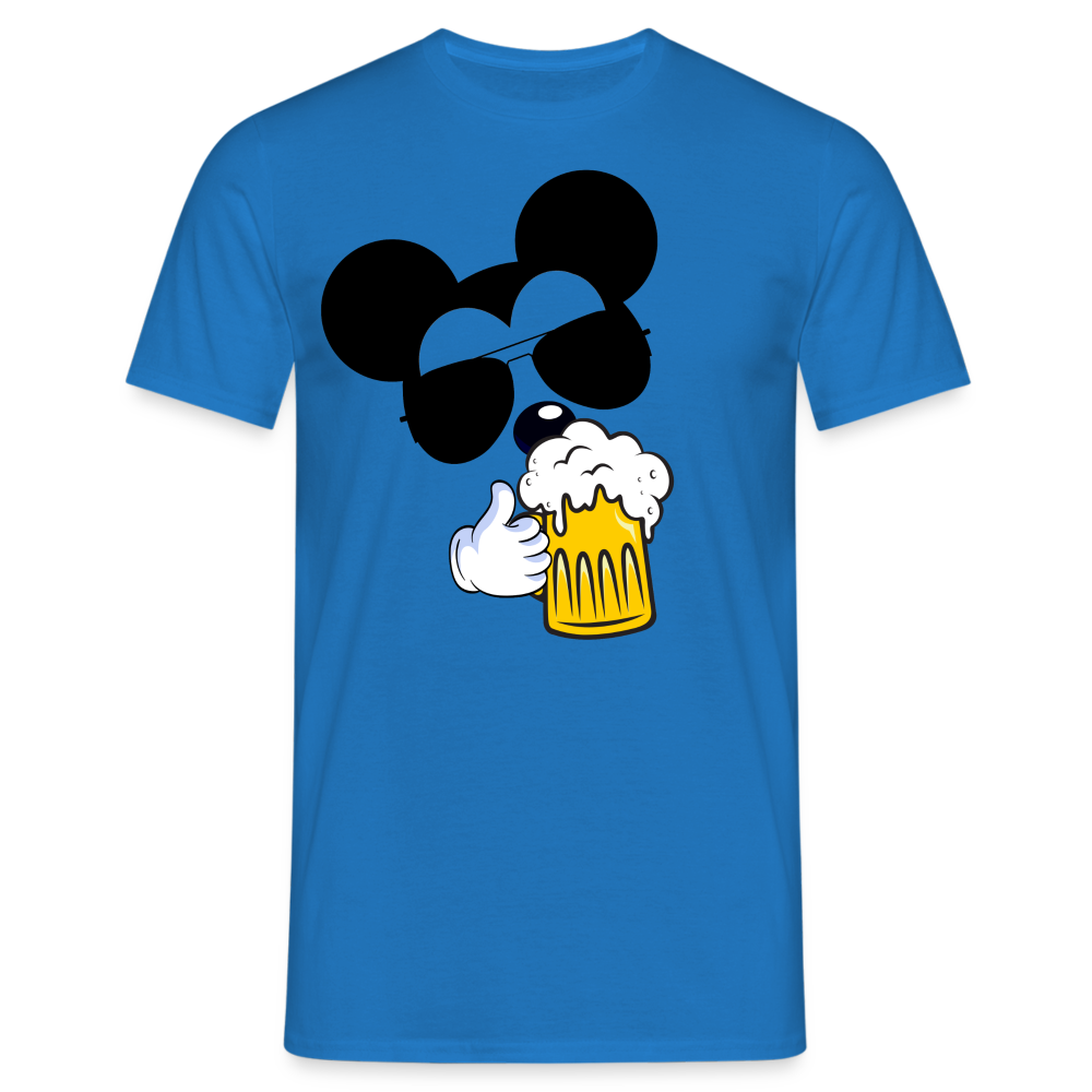 BIER MOUSE - HerrenT-Shirt - Royalblau