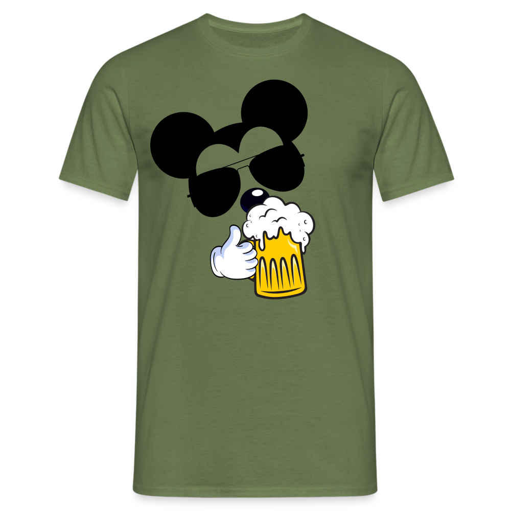 BIER MOUSE - HerrenT-Shirt - Militärgrün