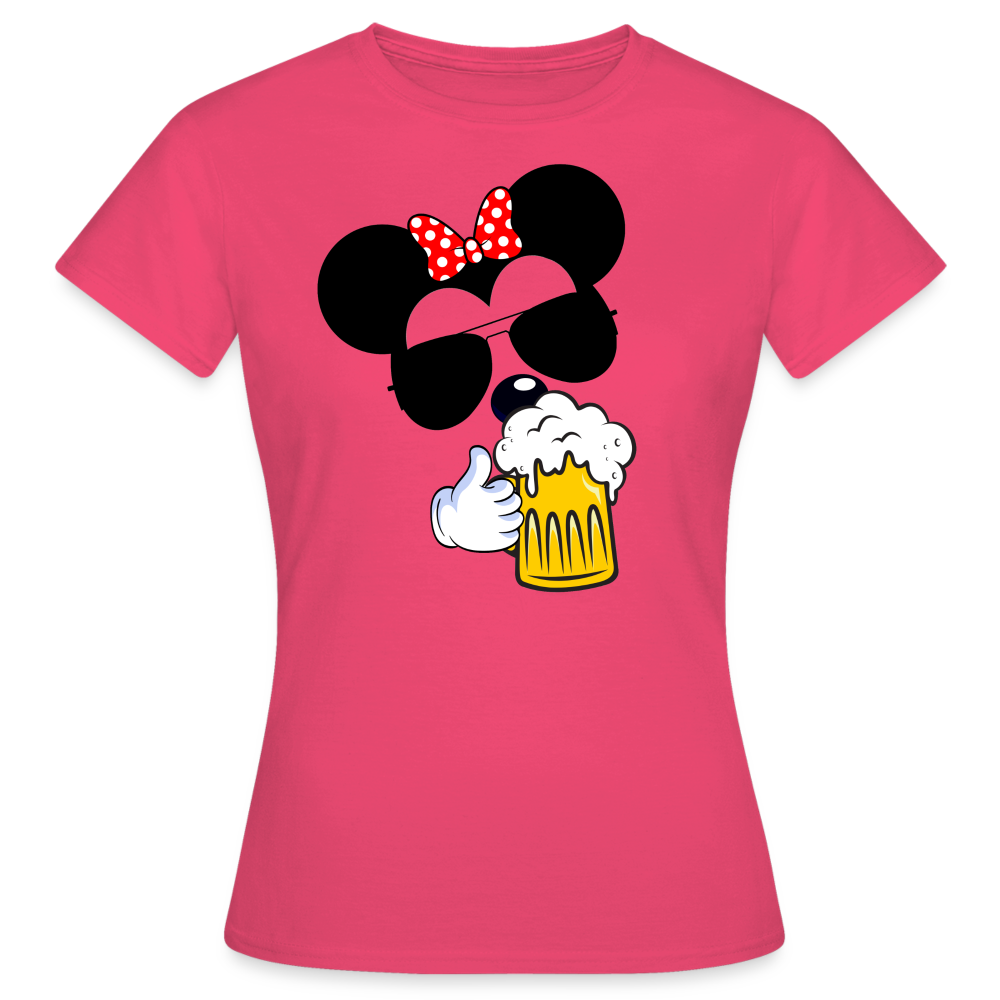 BIER MOUSE - Damen T-Shirt - Azalea