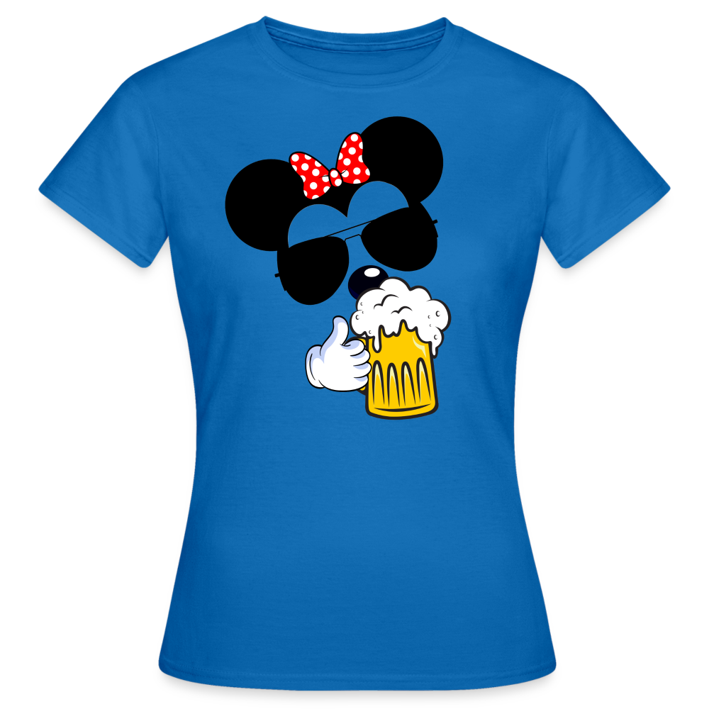 BIER MOUSE - Damen T-Shirt - Royalblau