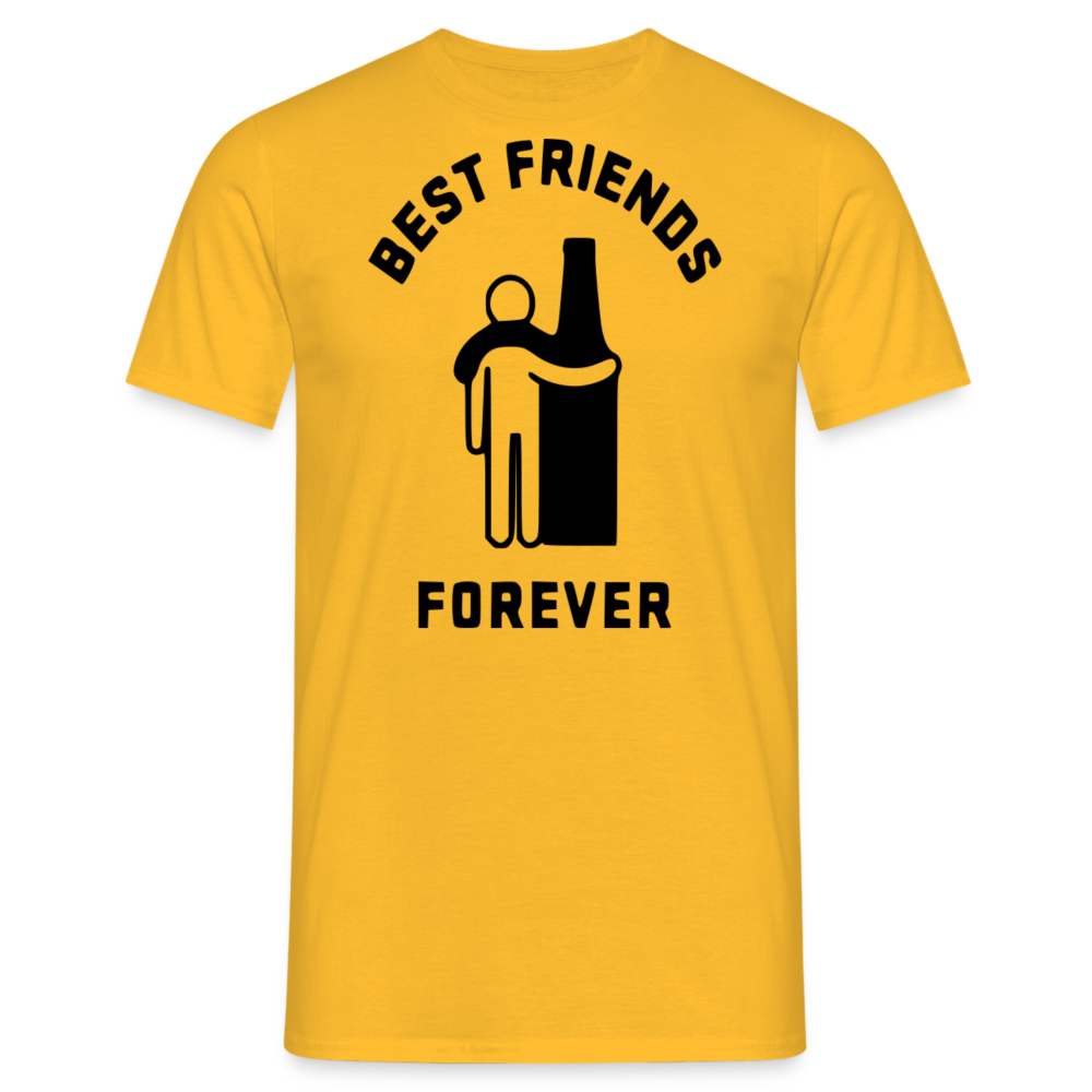 BEST FRIENDS FOREVER - Herren T-Shirt - Gelb