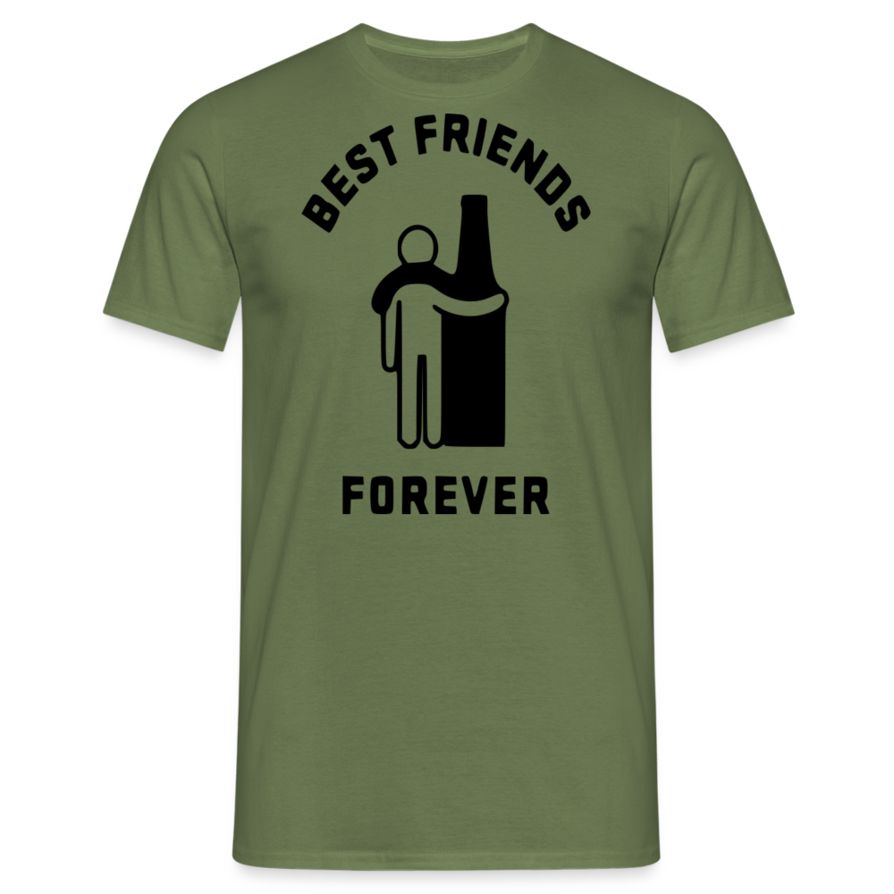 BEST FRIENDS FOREVER - Herren T-Shirt - Militärgrün