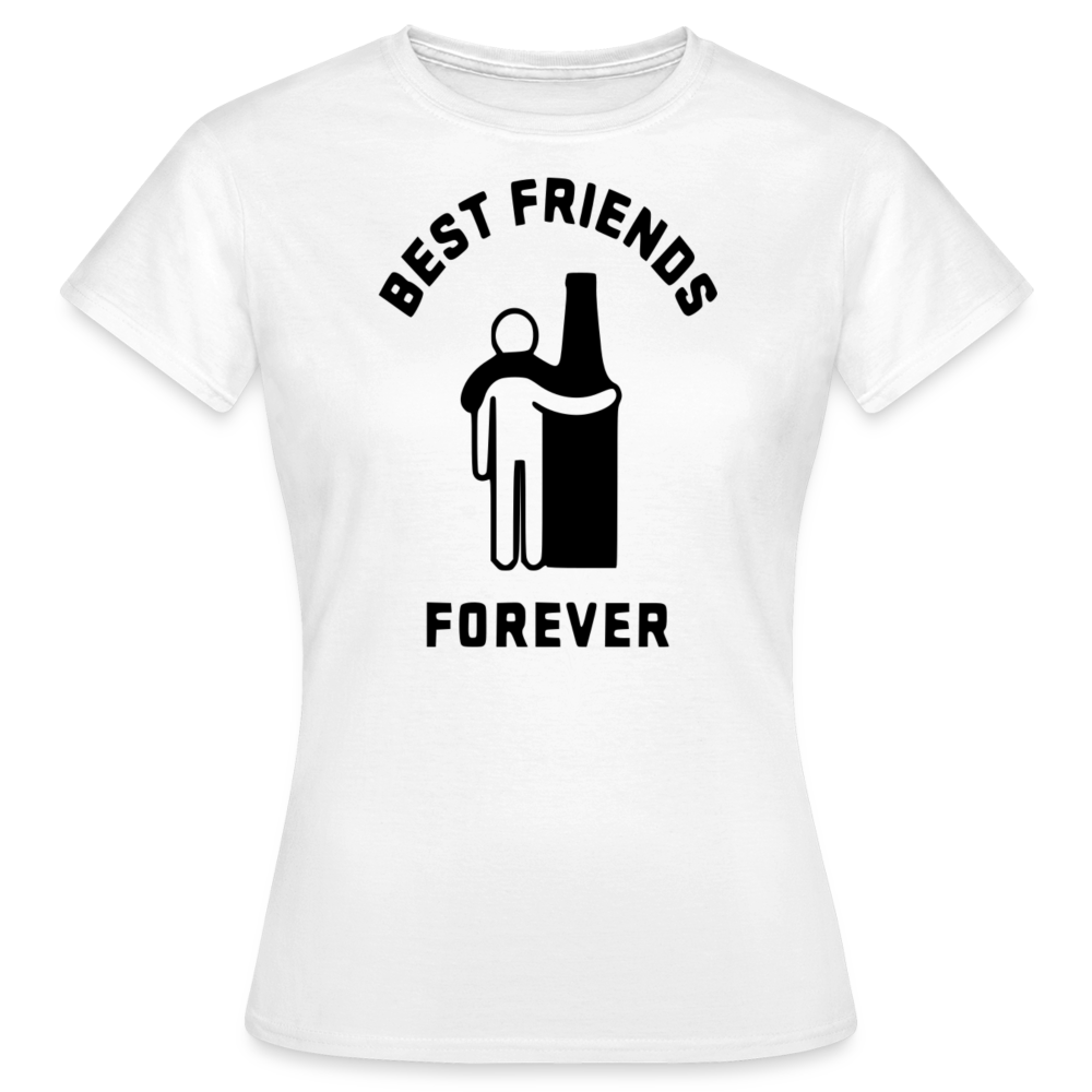 BEST FRIENDS FOREVER - Damen T-Shirt - weiß