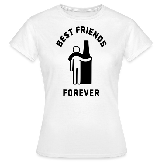 BEST FRIENDS FOREVER - Damen T-Shirt - weiß