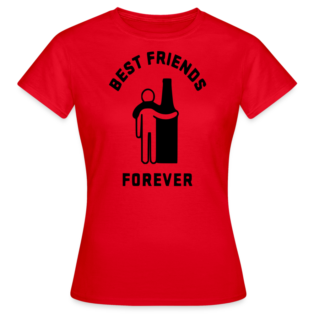 BEST FRIENDS FOREVER - Damen T-Shirt - Rot