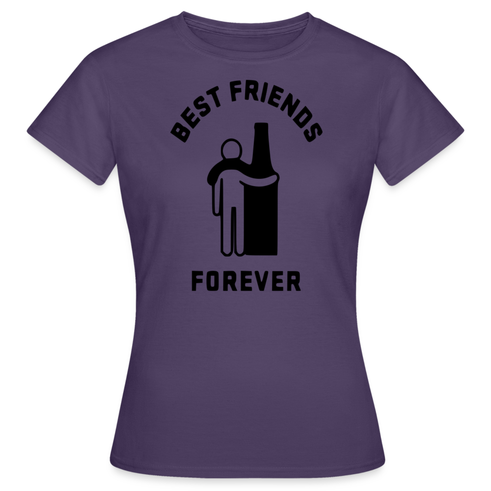 BEST FRIENDS FOREVER - Damen T-Shirt - Dunkellila