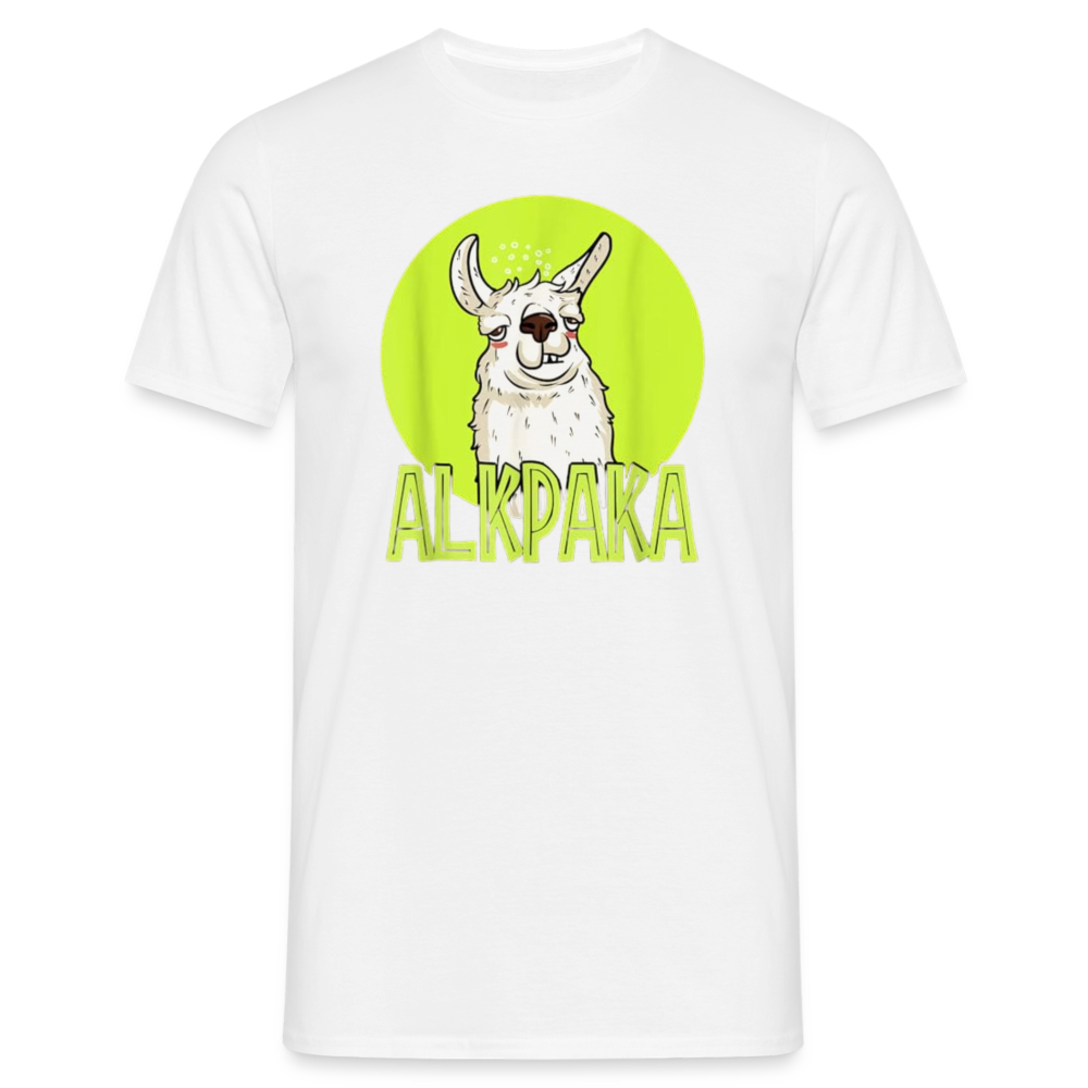 ALKPAKA - Herren T-Shirt - weiß