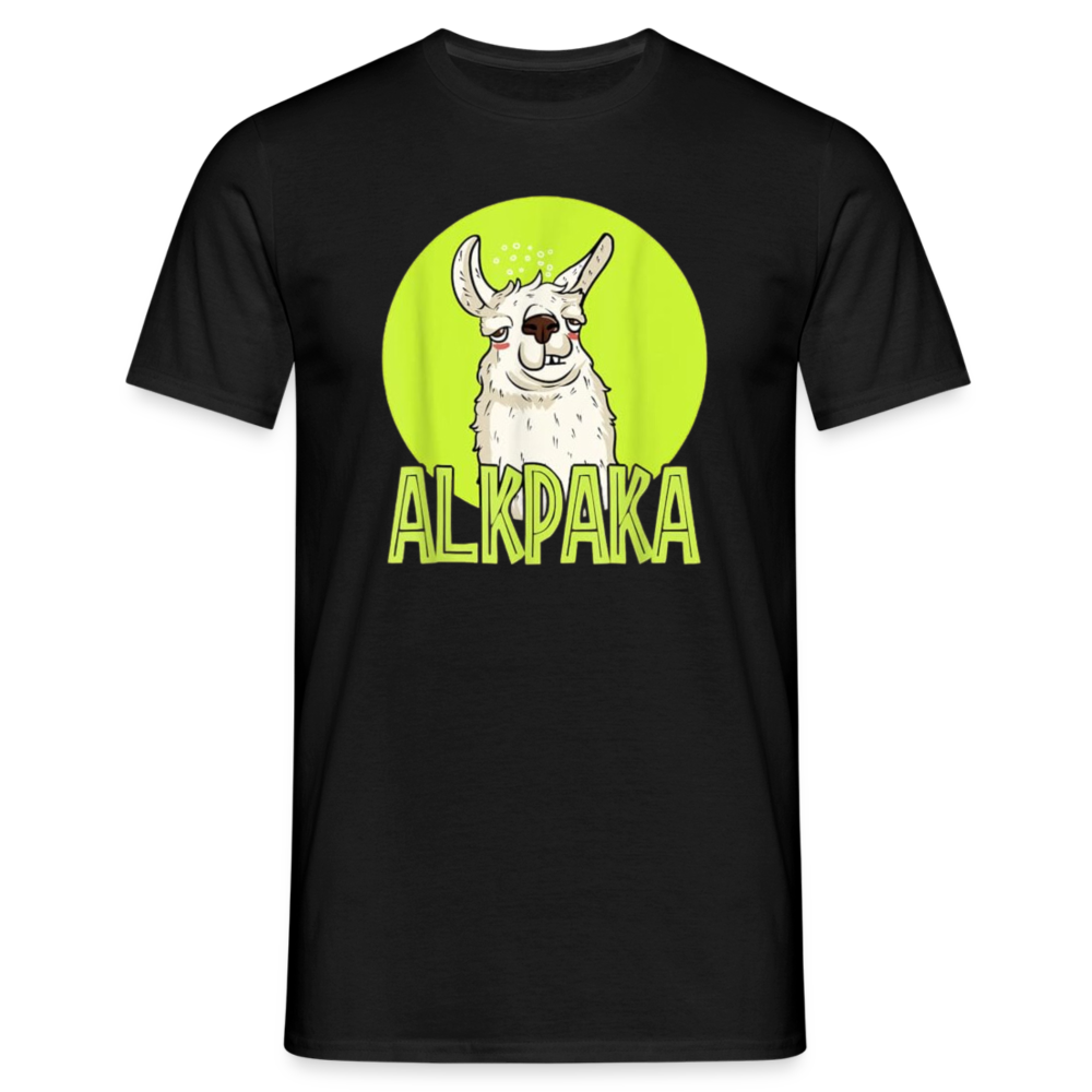 ALKPAKA - Herren T-Shirt - Schwarz