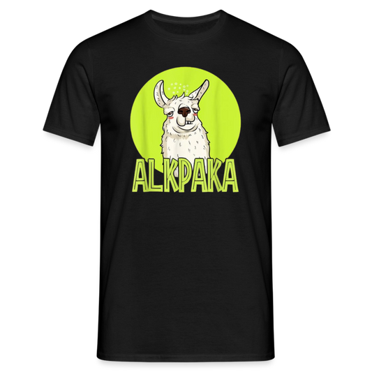 ALKPAKA - Herren T-Shirt - Schwarz