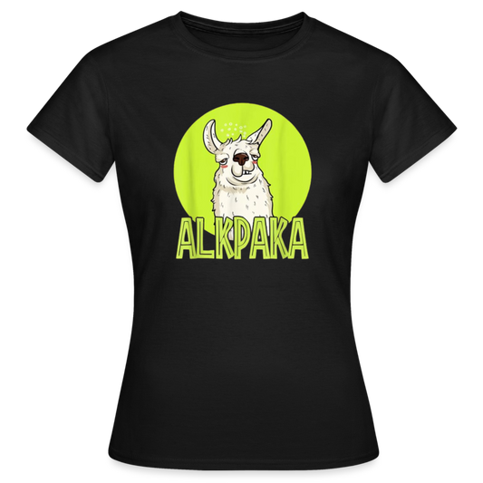 ALKPAKA - Damen T-Shirt - Schwarz