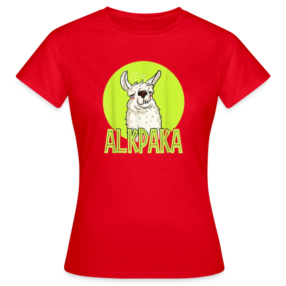 ALKPAKA - Damen T-Shirt - Rot