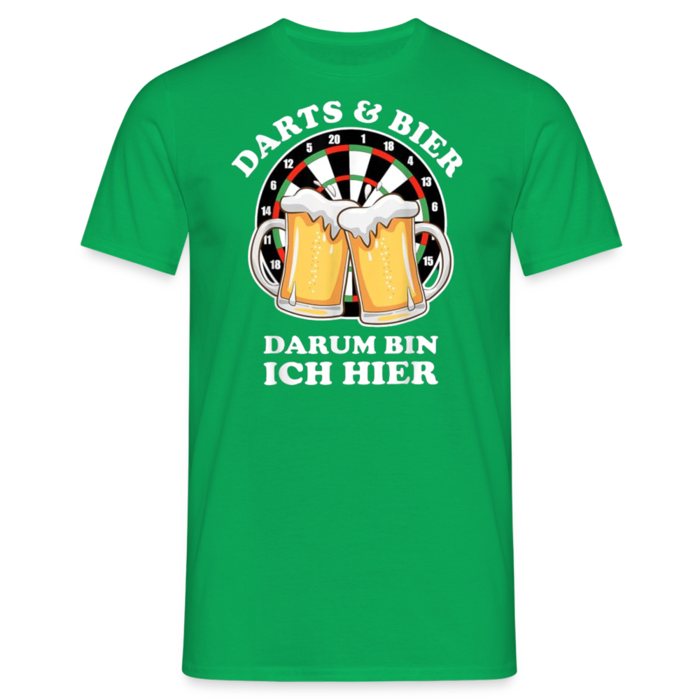 DARTS & BIER - Herren T-Shirt - Kelly Green