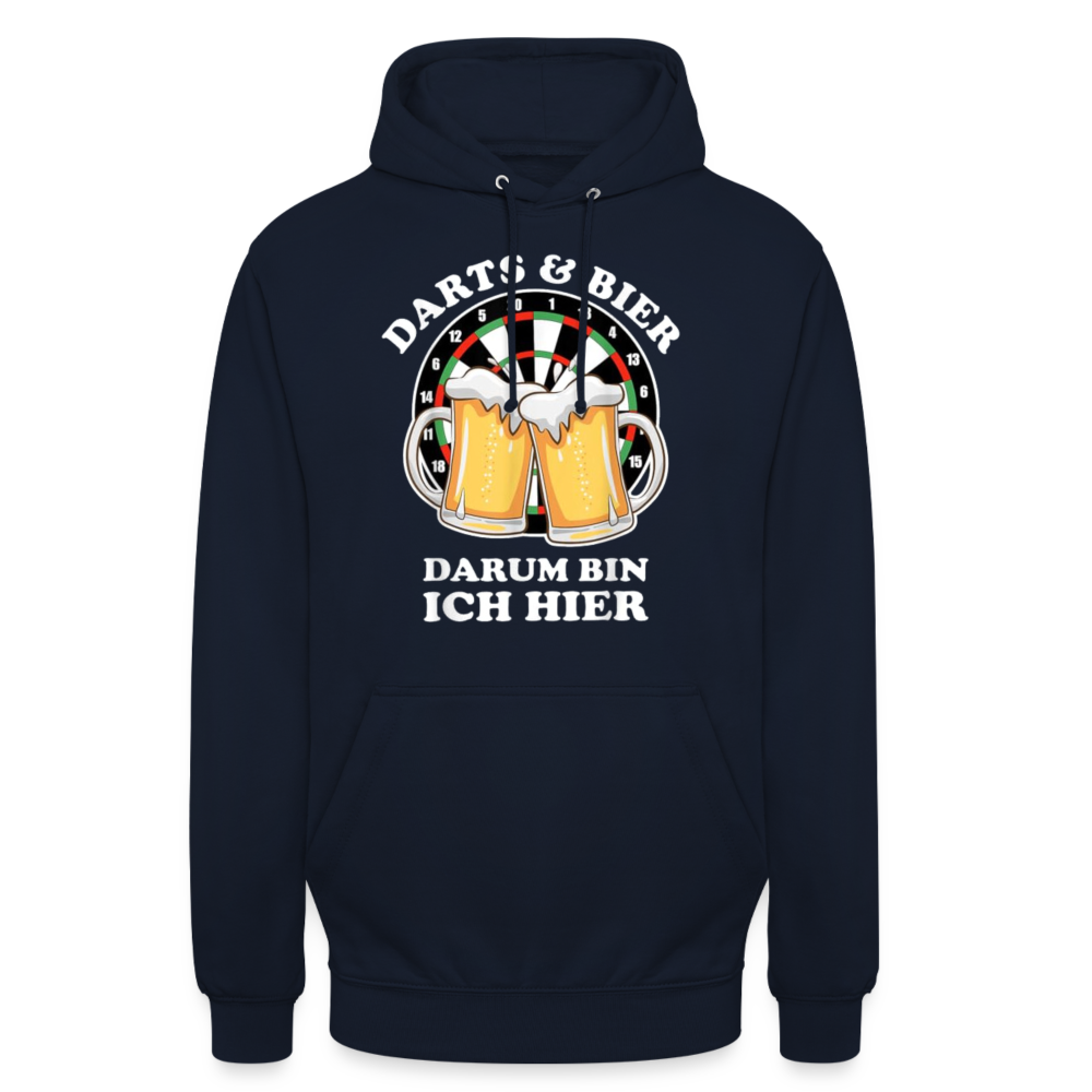 DARTS & BIER - Unisex Hoodie - Navy