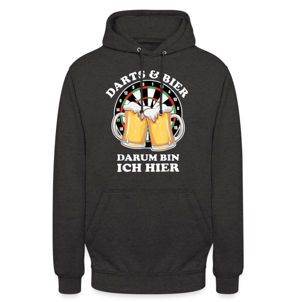 DARTS & BIER - Unisex Hoodie - Anthrazit