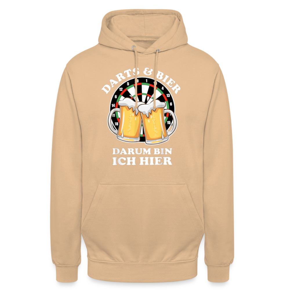 DARTS & BIER - Unisex Hoodie - Beige