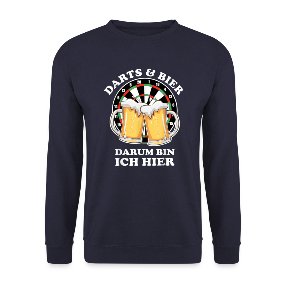 DARTS & BIER - Unisex Pullover - Navy