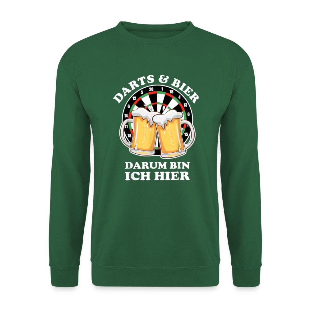 DARTS & BIER - Unisex Pullover - Grün