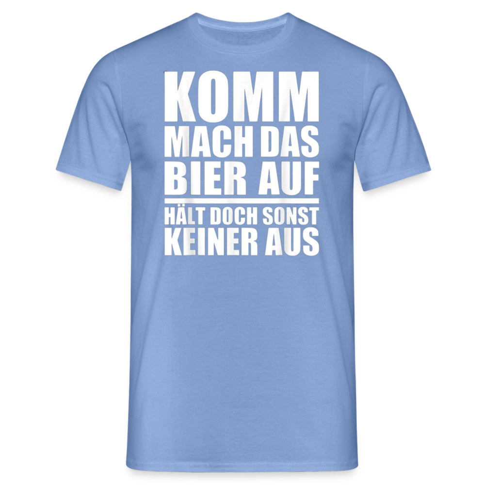 MACH DAS BIER AUF - Herren T-Shirt - carolina blue