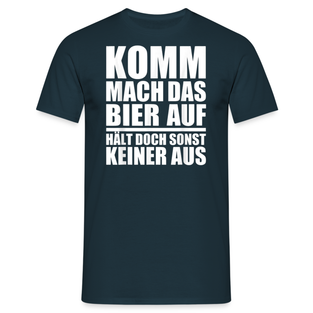 MACH DAS BIER AUF - Herren T-Shirt - Navy