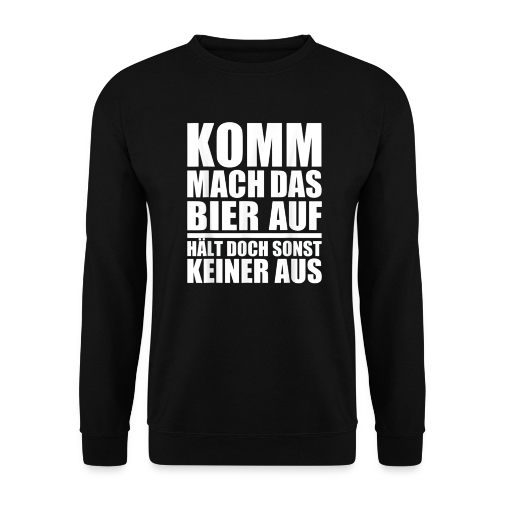 MACH DAS BIER AUF - Unisex Pullover - Schwarz