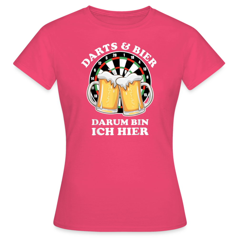 DARTS & BIER - Damen T-Shirt - Azalea