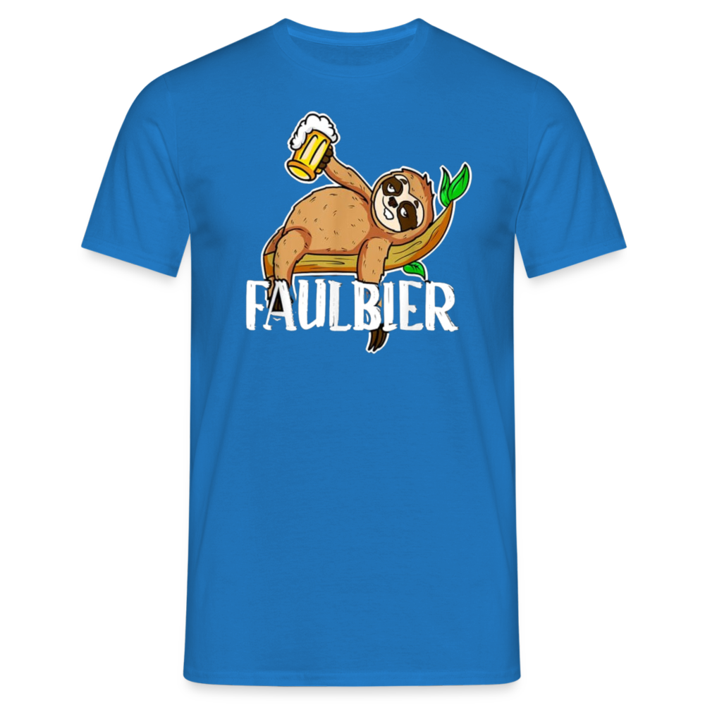 FAULBIER - Herren T-Shirt - Royalblau