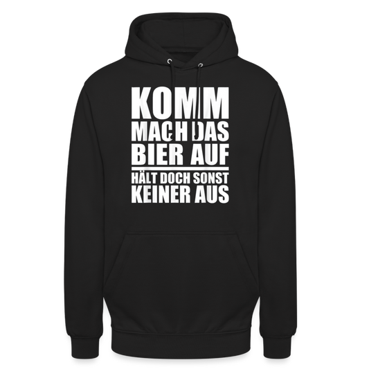 MACH DAS BIER AUF - Unisex Hoodie - Schwarz