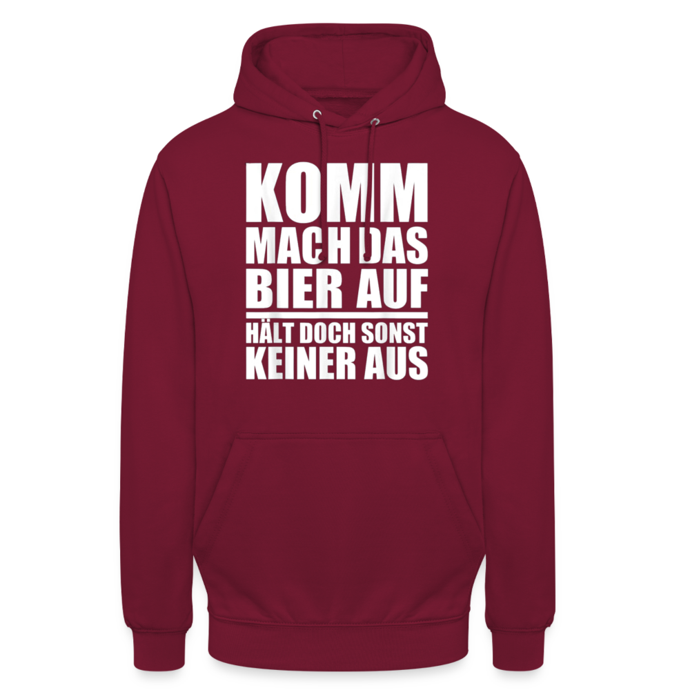 MACH DAS BIER AUF - Unisex Hoodie - Bordeaux