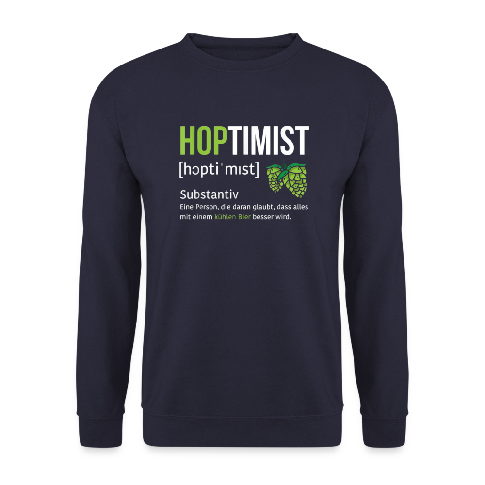 HOPTIMIST - Unisex Pullover - Navy