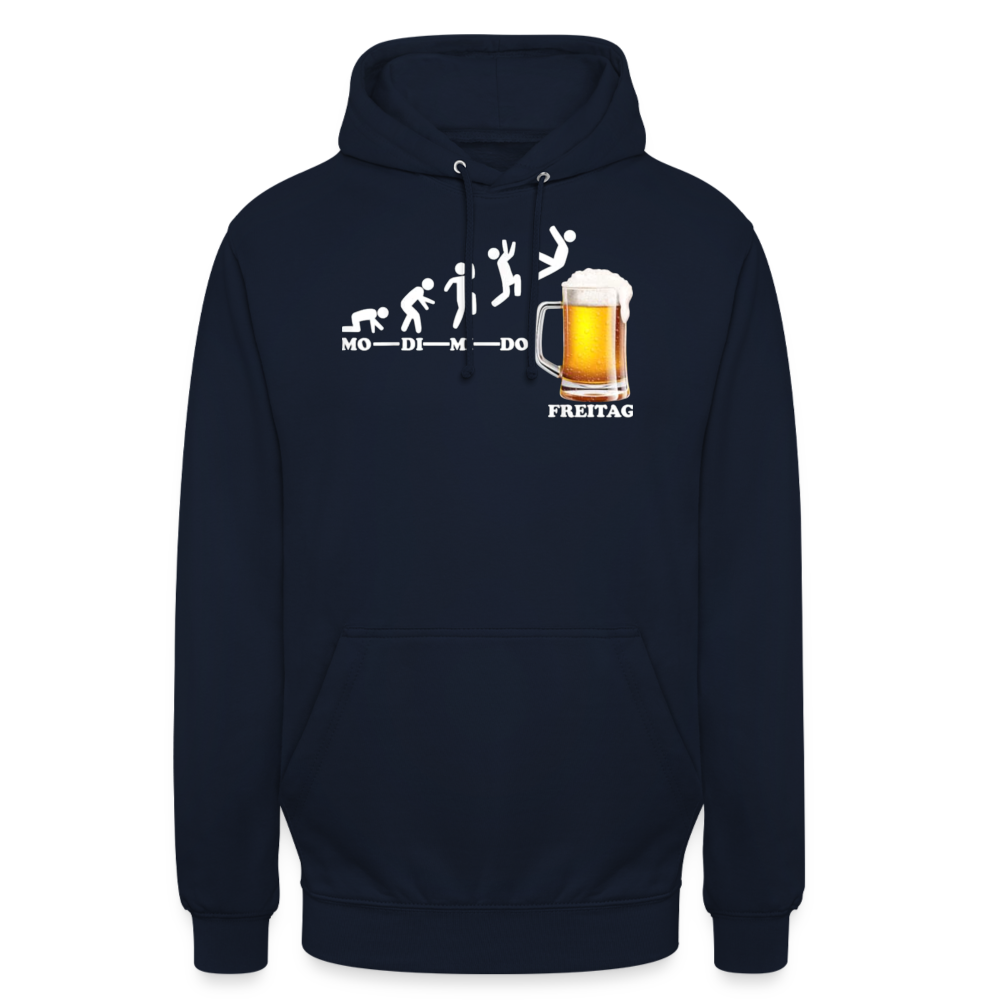 MO-DI-MI-DO FREITAG - Unisex Hoodie - Navy