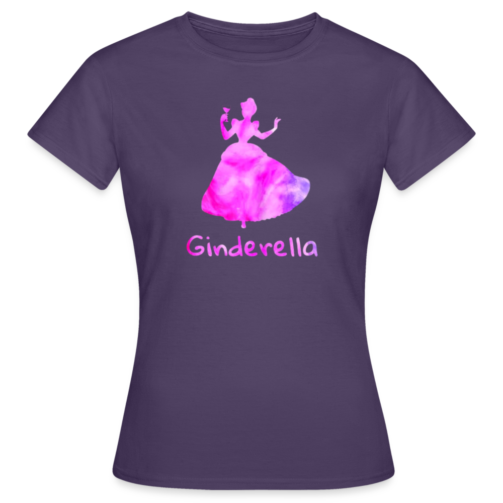 GINDERELLA - Damen T-Shirt - Dunkellila