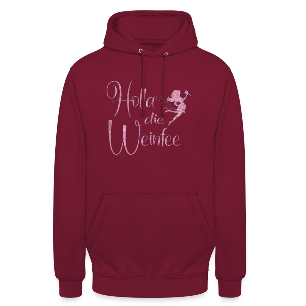 HOLLA DIE WEINFEE - Unisex Hoodie - Bordeaux