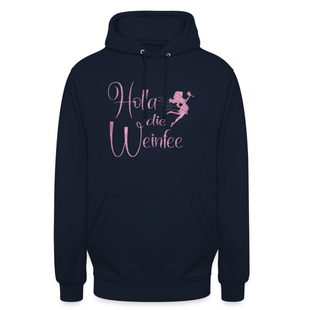 HOLLA DIE WEINFEE - Unisex Hoodie - Navy