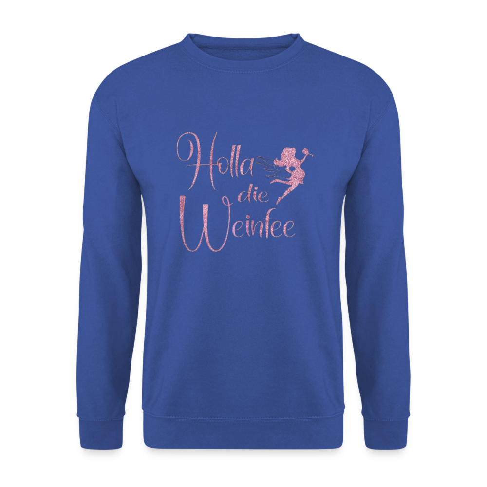 HOLLA DIE WEINFEE - Unisex Pullover - Royalblau