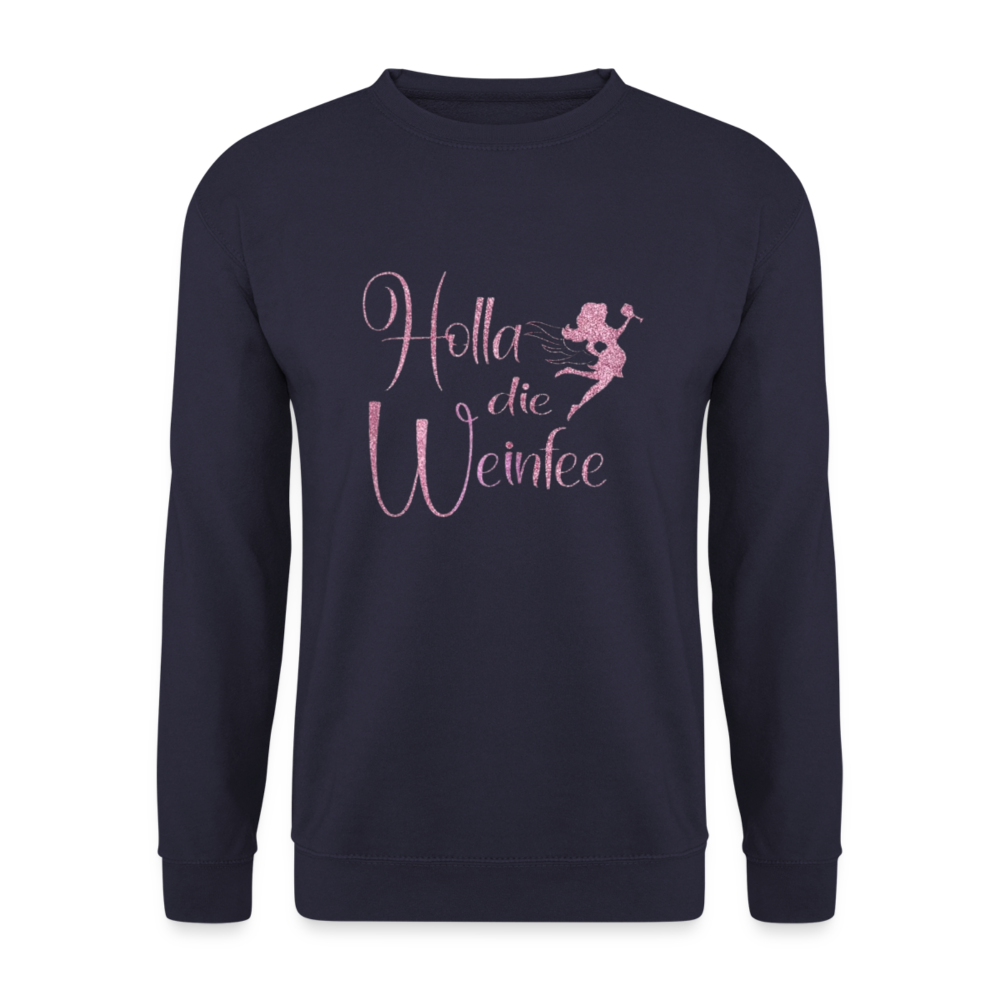 HOLLA DIE WEINFEE - Unisex Pullover - Navy