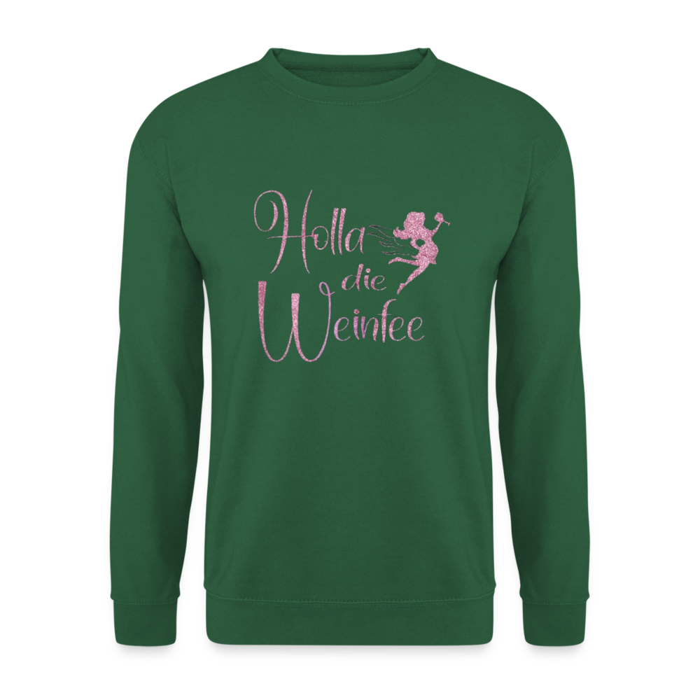 HOLLA DIE WEINFEE - Unisex Pullover - Grün