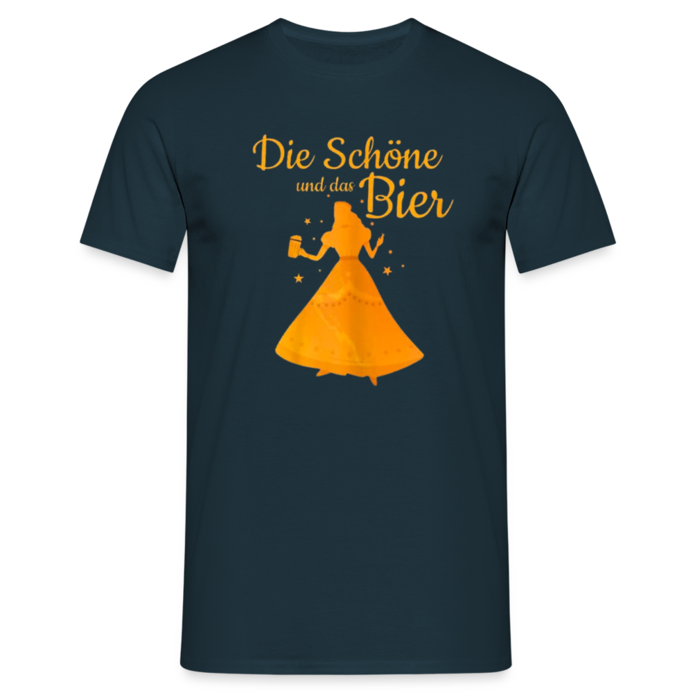 DIE SCHÖNE UND BIER - Herren T-Shirt - Navy