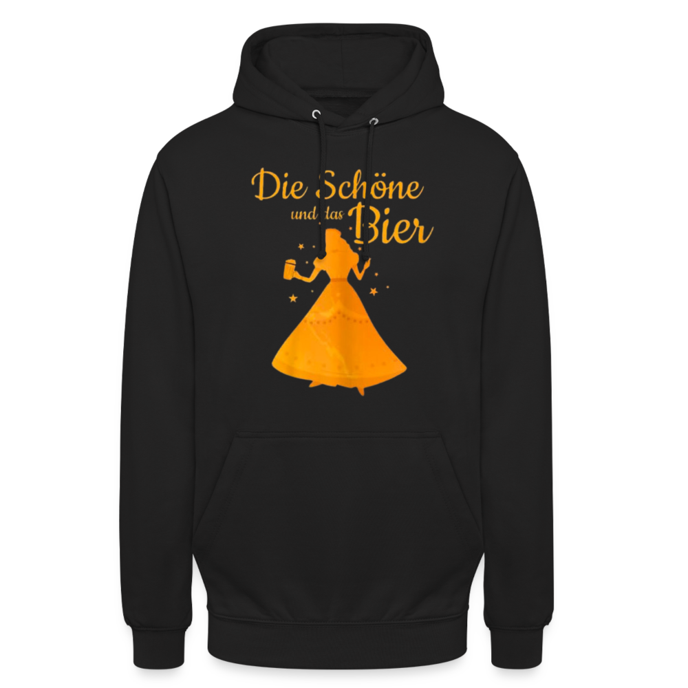 DIE SCHÖNE UND BIER - Unisex Hoodie - Schwarz