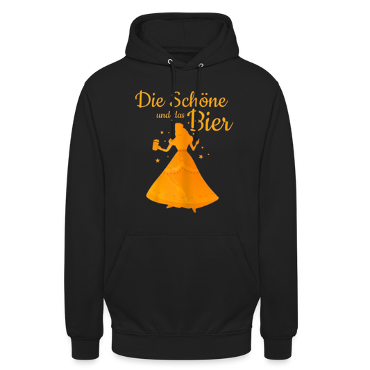 DIE SCHÖNE UND BIER - Unisex Hoodie - Schwarz