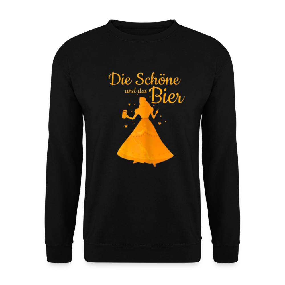 DIE SCHÖNE UND BIER - Unisex Pullover - Schwarz